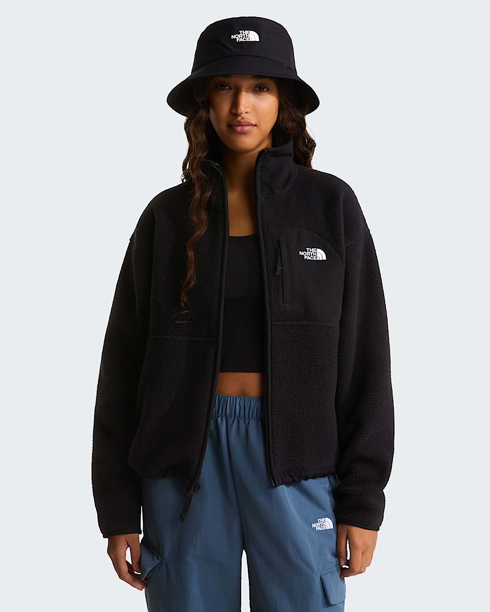 Womens Yumiori OffPeak FullZip Fleece Jacket TNF ALT4