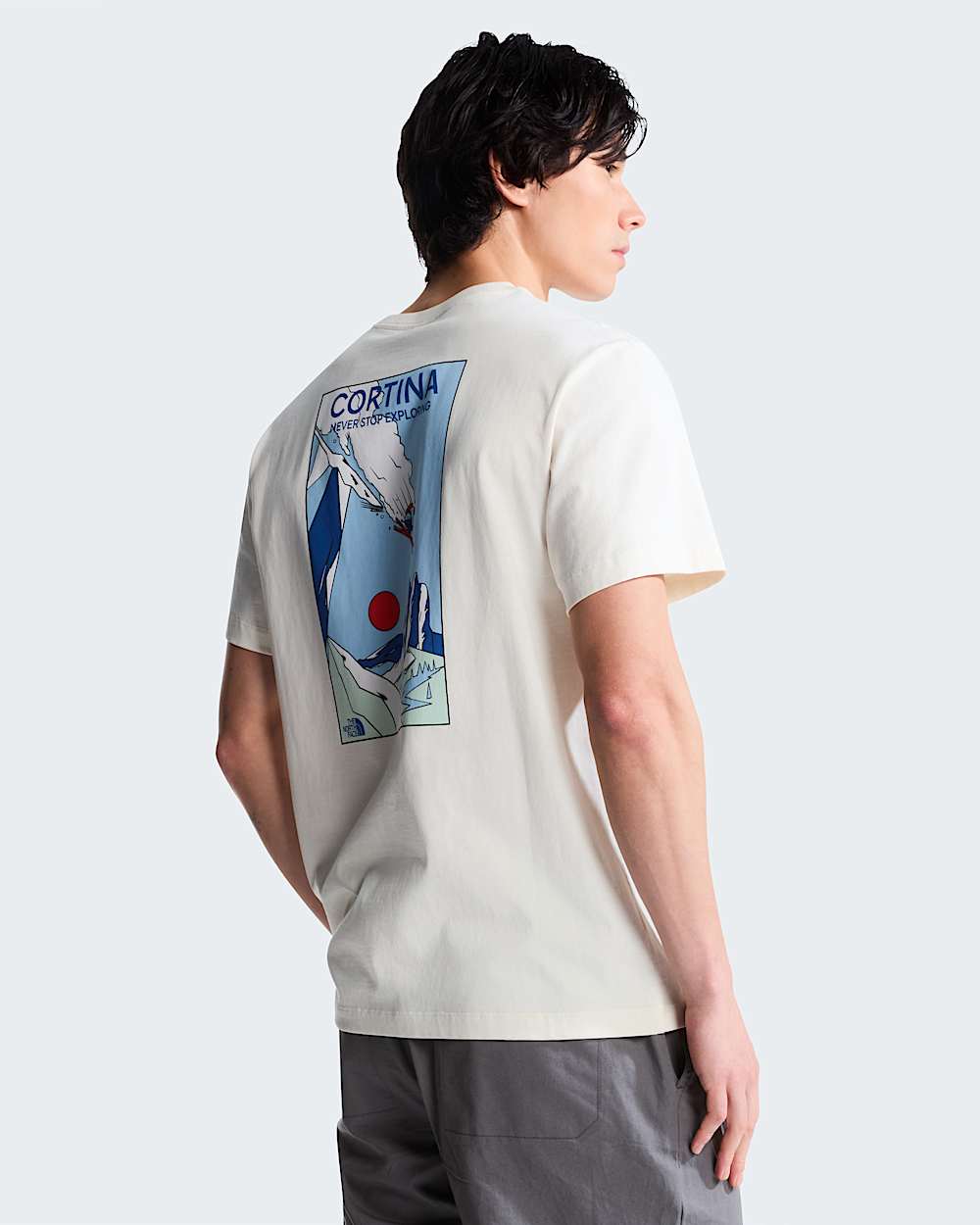 Unisex Mountain Celebration Regular Graphic TShirt TNF White Dune ALT2