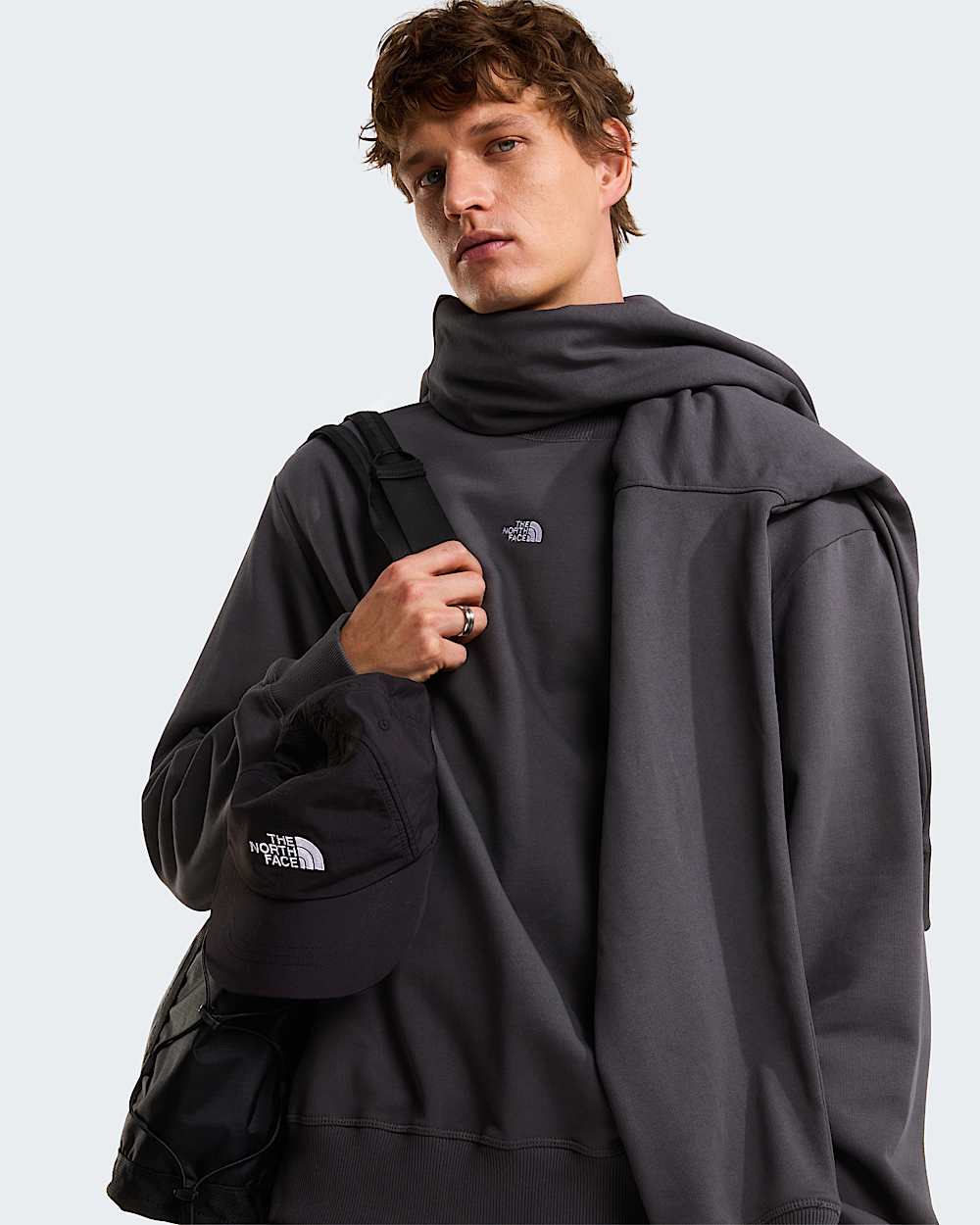 Felpa Essential Light Relaxed unisex TNF Anthracite Grey ALT7