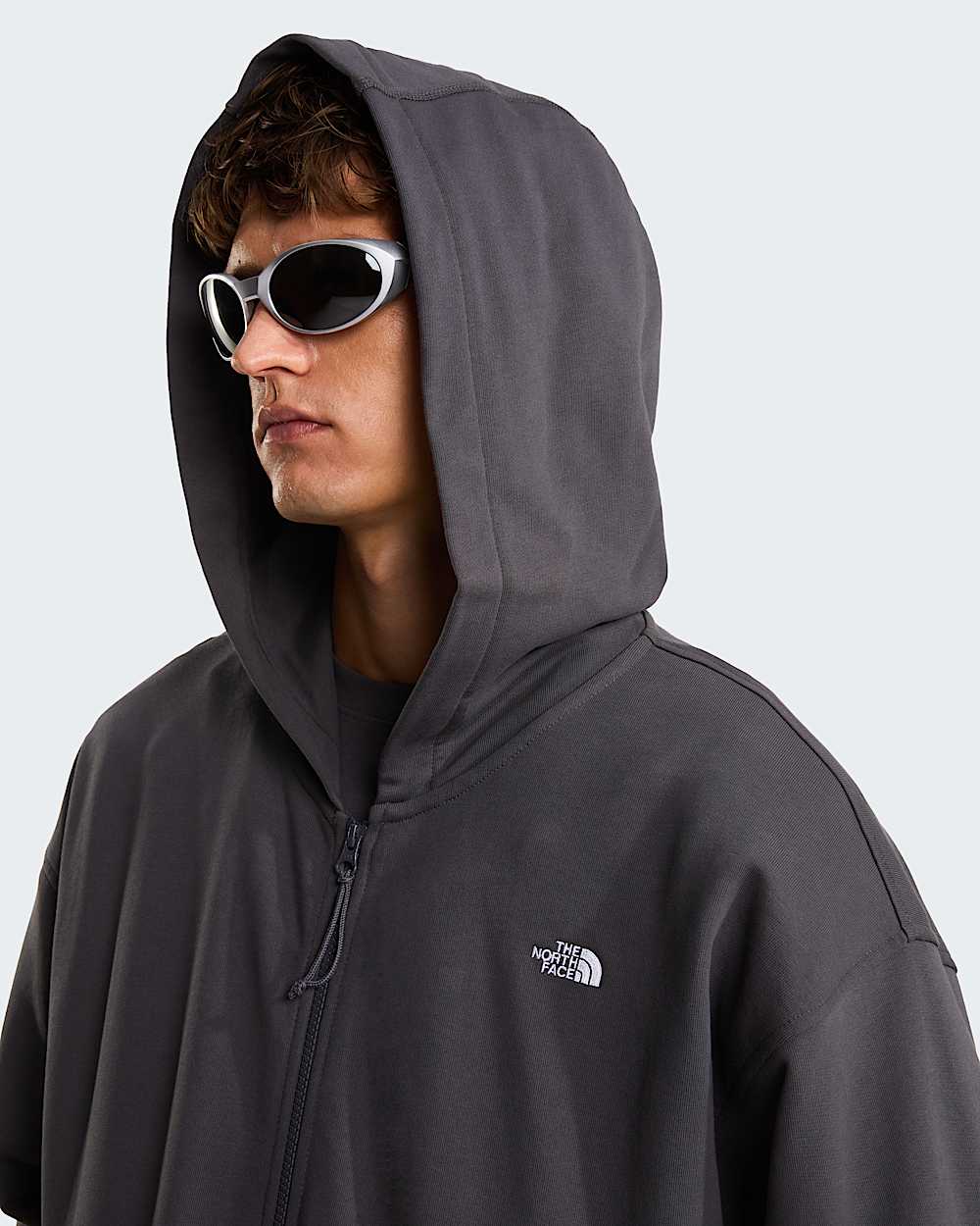 Essential Kapuzenpulli in Oversize und Unisex TNF Anthracite Grey ALT7