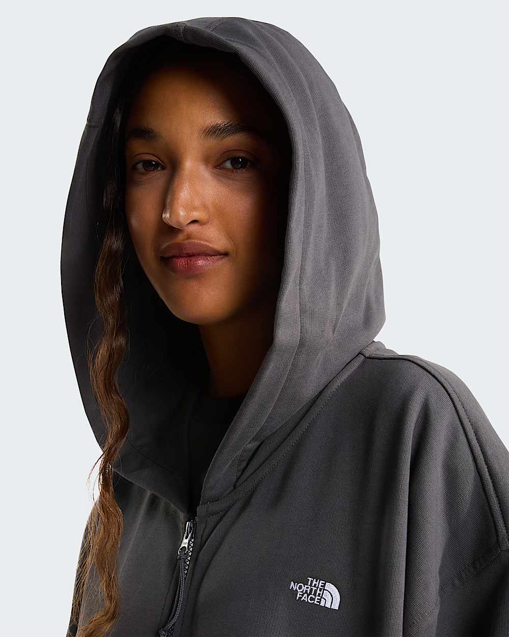 Essential Kapuzenpulli in Oversize und Unisex TNF Anthracite Grey ALT15