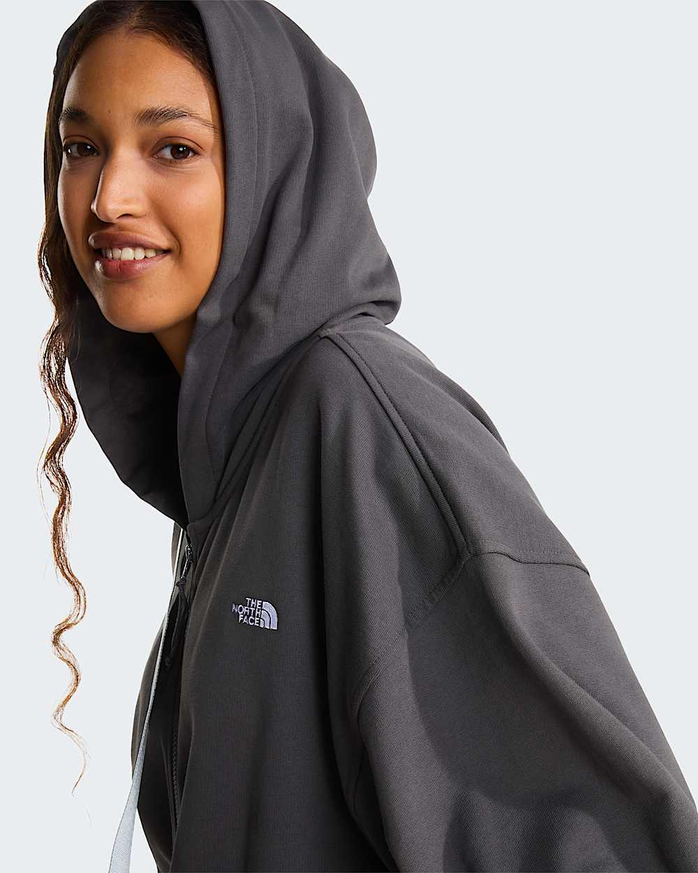 Essential Kapuzenpulli in Oversize und Unisex TNF Anthracite Grey ALT17