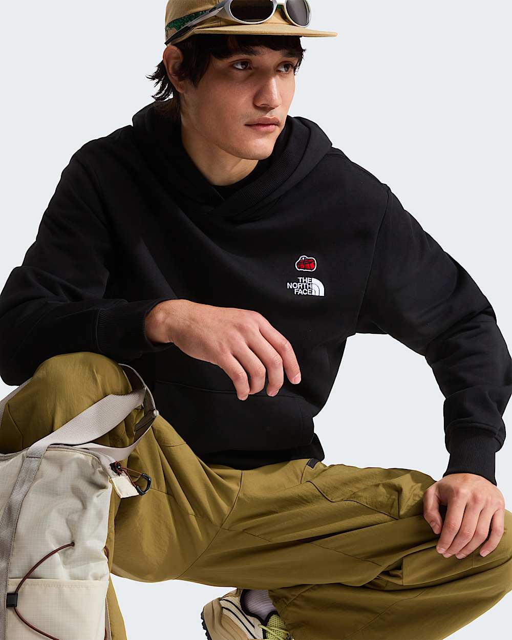 Unisex 60th Anniversary Patch Relaxed Hoodie TNF TNF Black ALT8