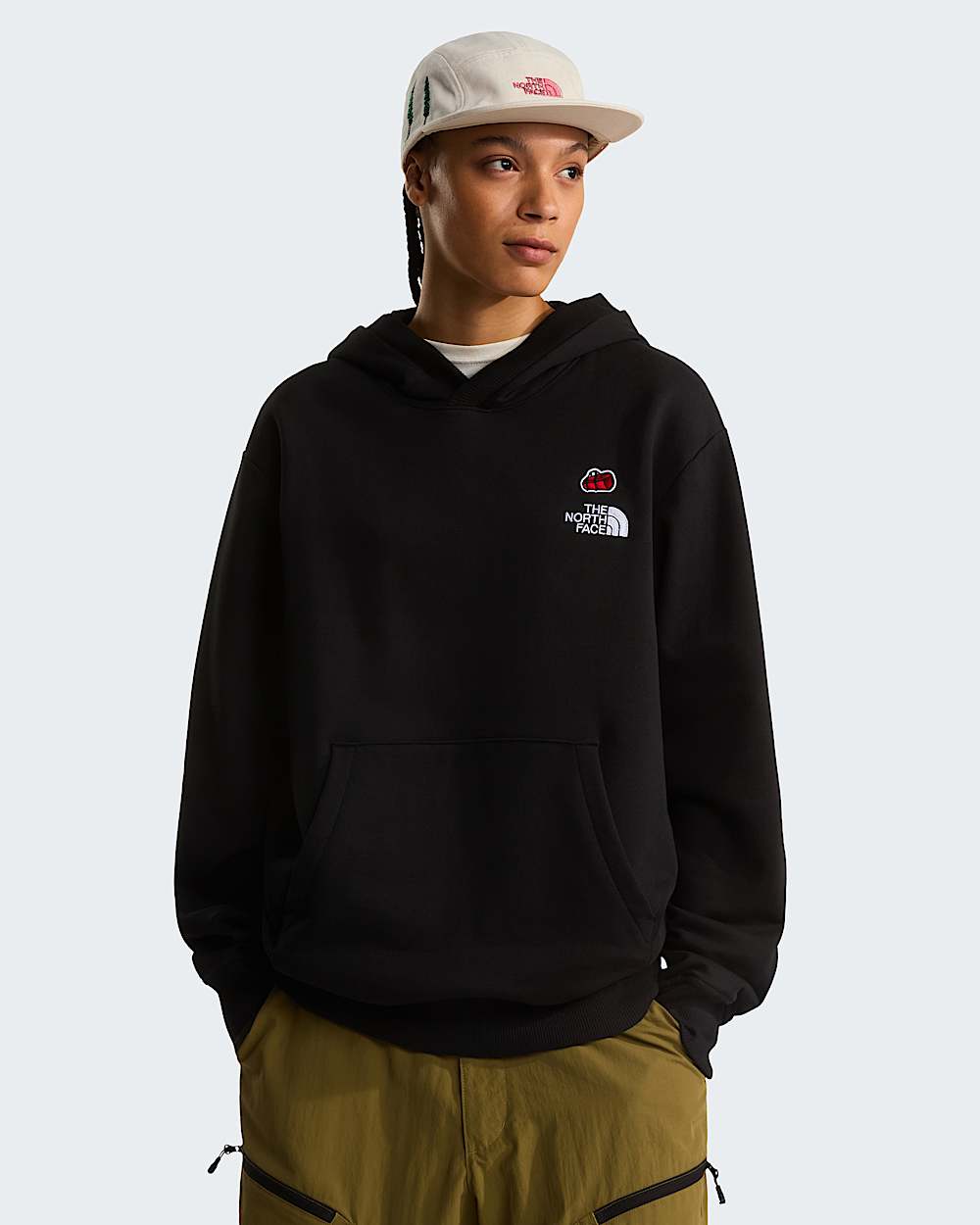 Unisex 60th Anniversary Patch Relaxed Hoodie TNF TNF Black ALT9