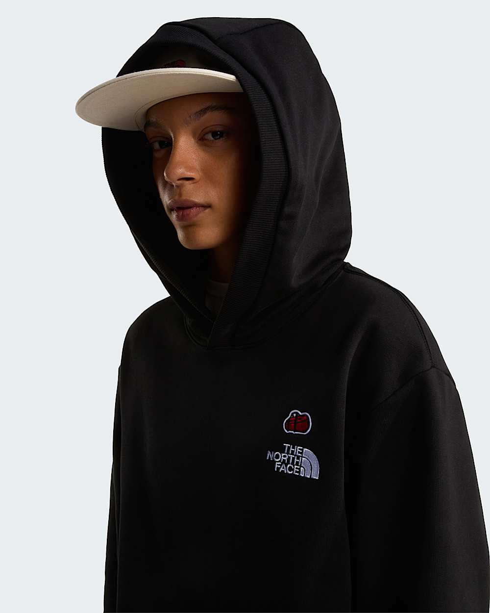 Unisex 60th Anniversary Patch Relaxed Hoodie TNF TNF Black ALT13