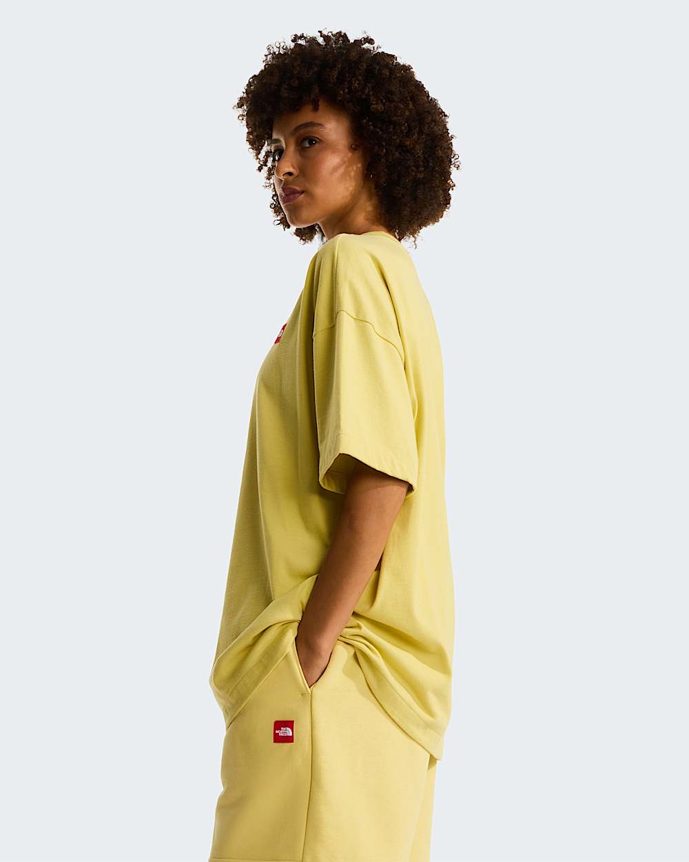 Red Box Tshirt  unisex TNF Honeyed Sand ALT3