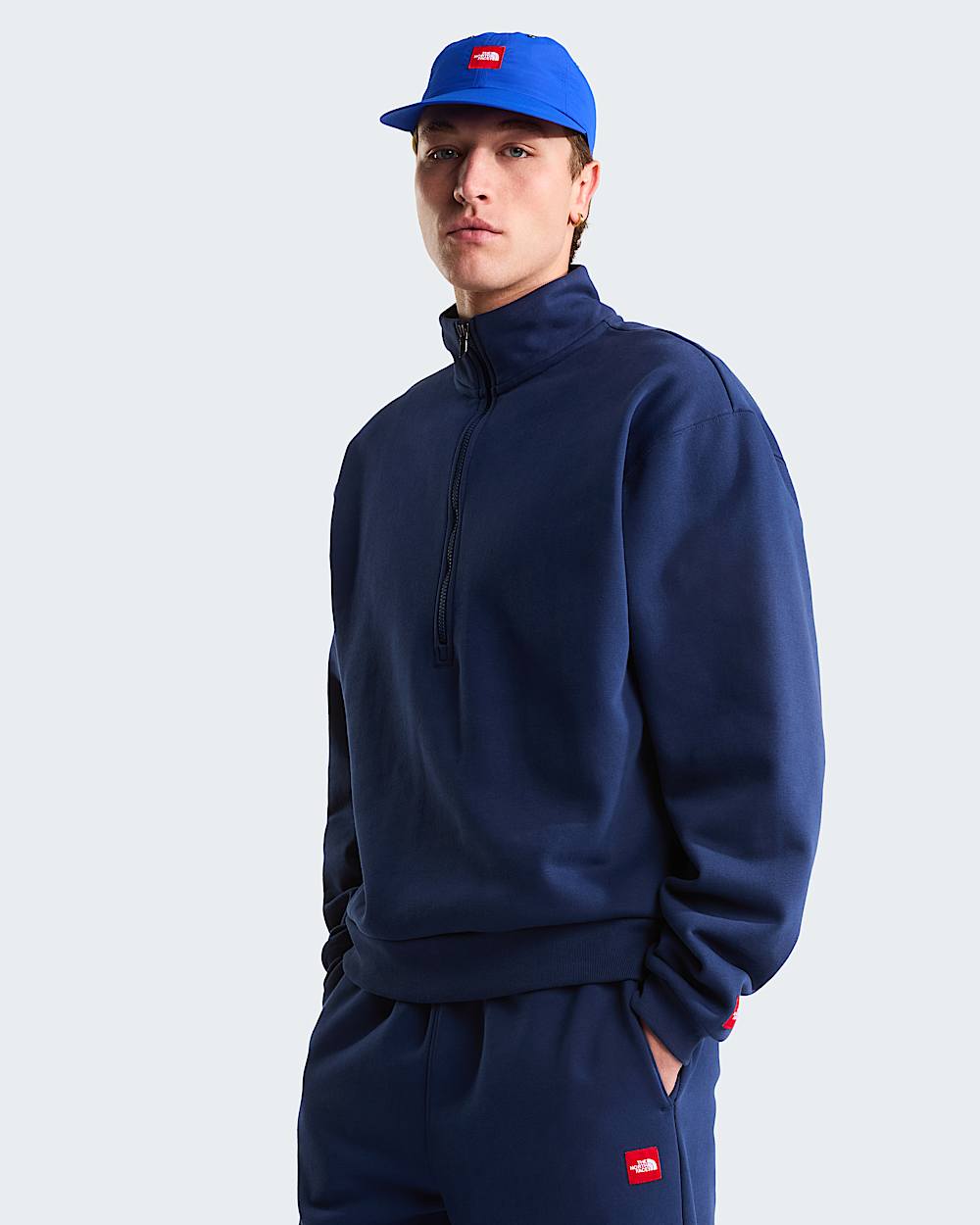 Unisex TNF Red Box 12 Zip Sweatshirt TNF ALT8