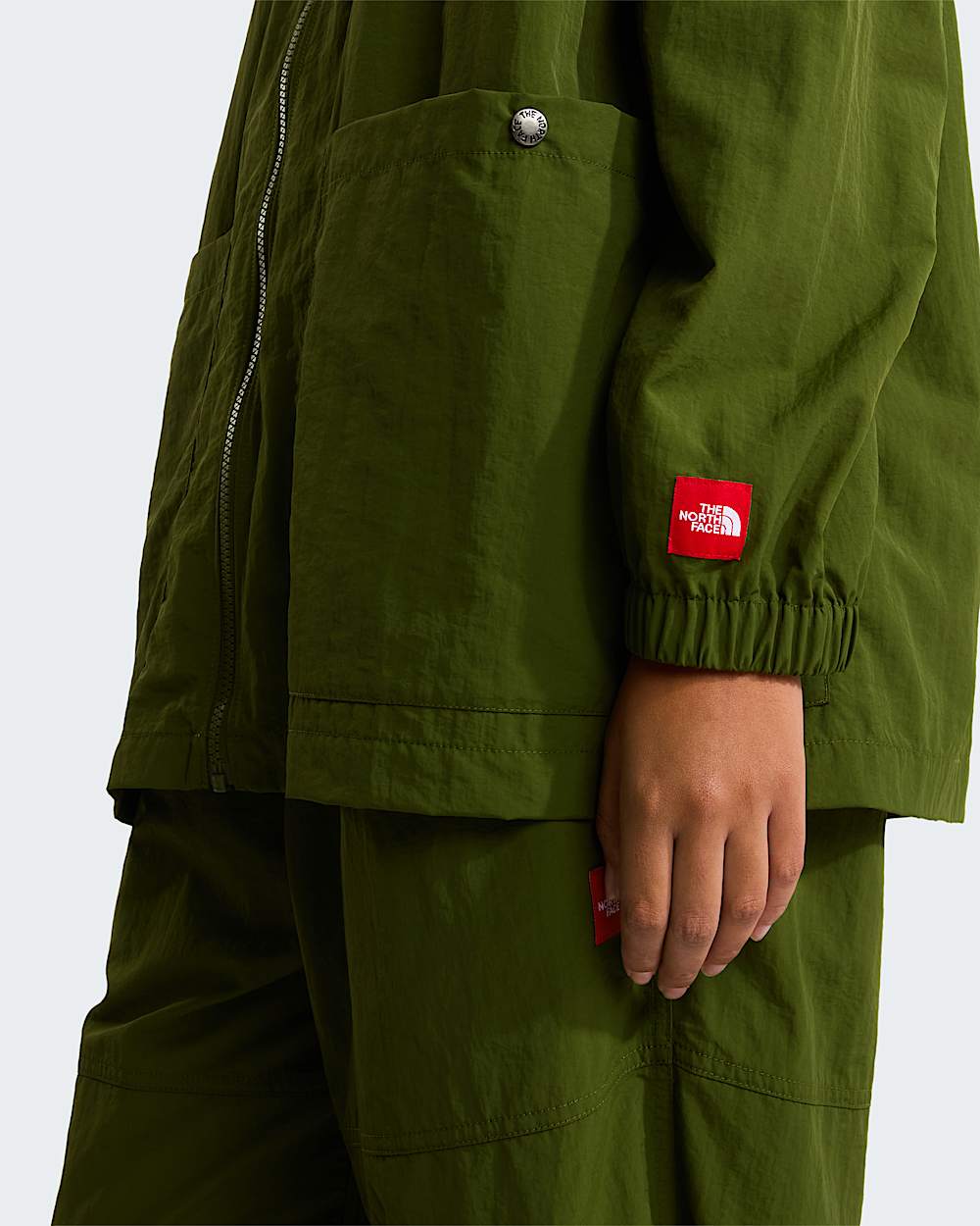 Unisex Red Box Nylon LongSleeve Shirt TNF ALT8