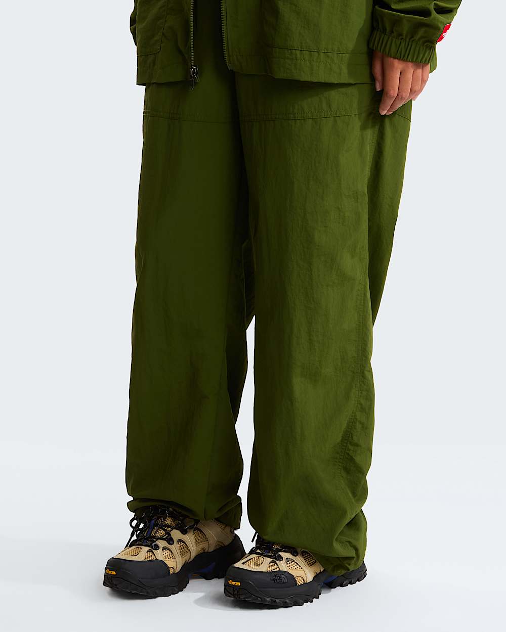Unisex Red Box Nylon Belted Trousers TNF ALT1