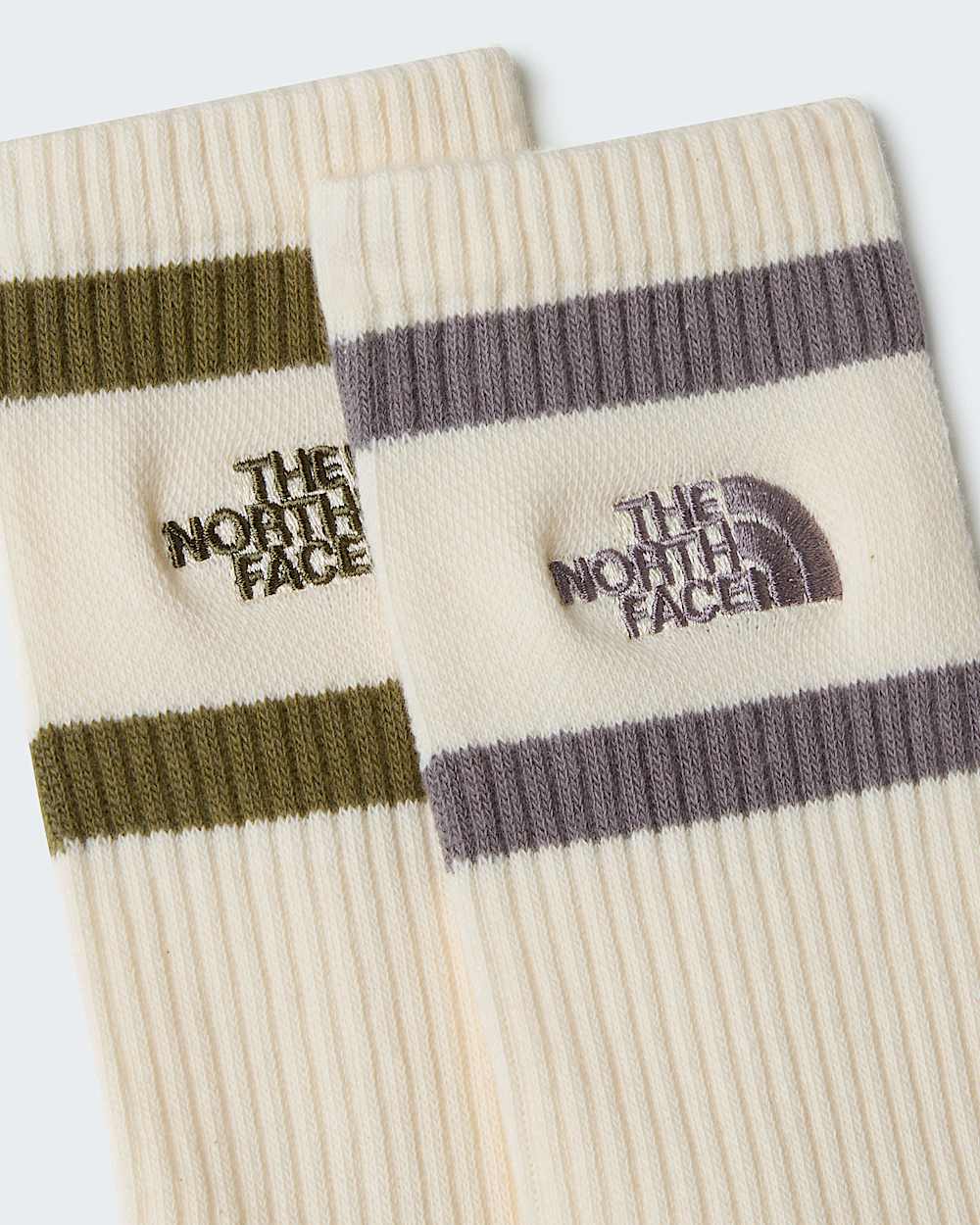 Everyday Heritage Stripe Crew Socks TNF ALT2