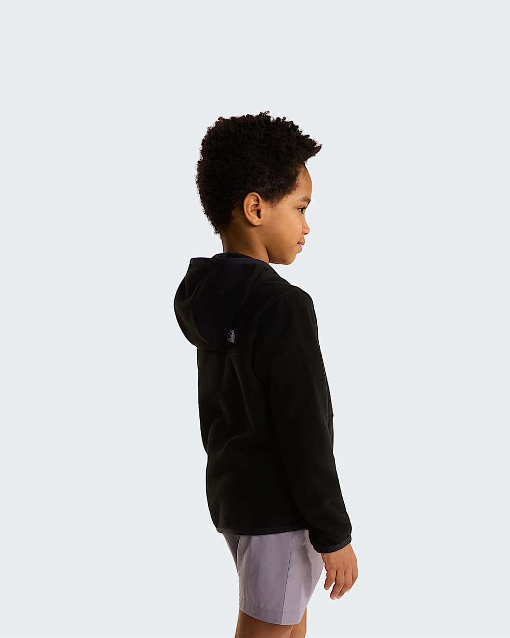 Glacierfleece met capuchon en volledige ritssluiting voor kids TNF ALT3
