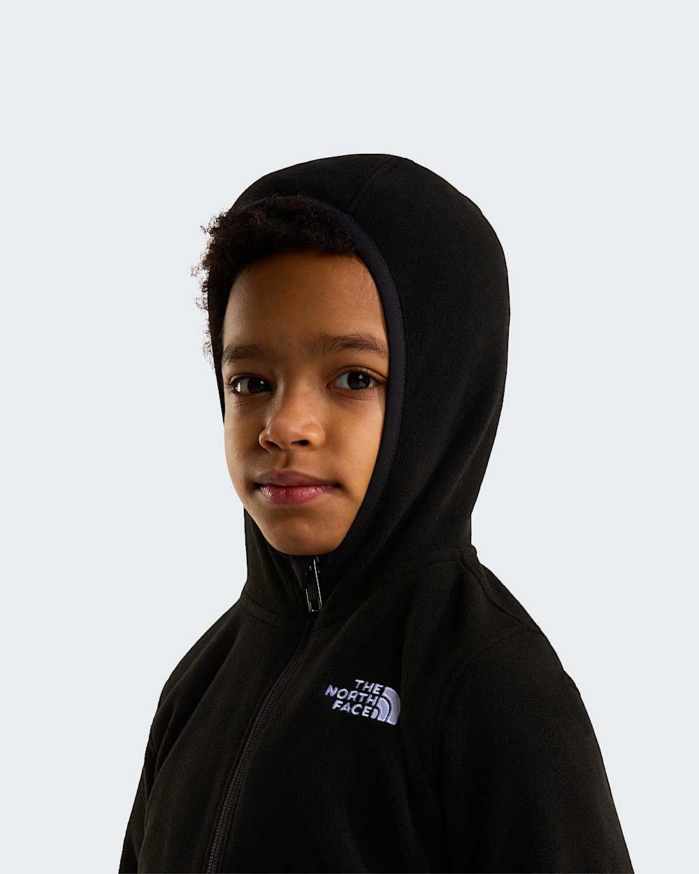 Glacierfleece met capuchon en volledige ritssluiting voor kids TNF ALT5