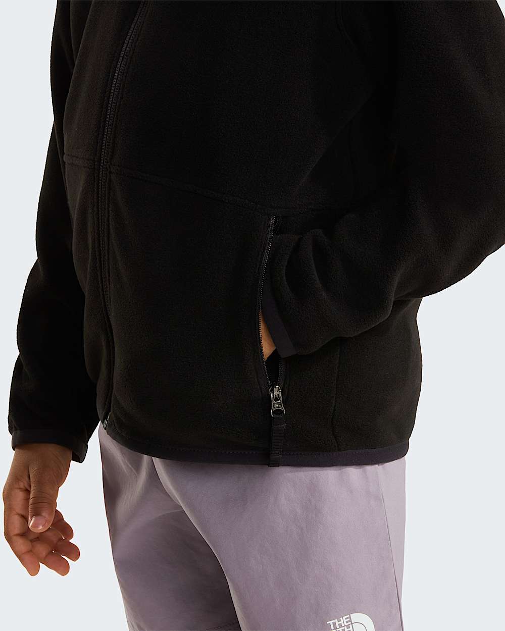 Glacierfleece met capuchon en volledige ritssluiting voor kids TNF ALT7
