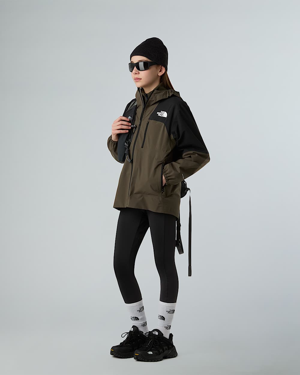 Giacca guscio Hike Packable da ragazzi TNF alt10