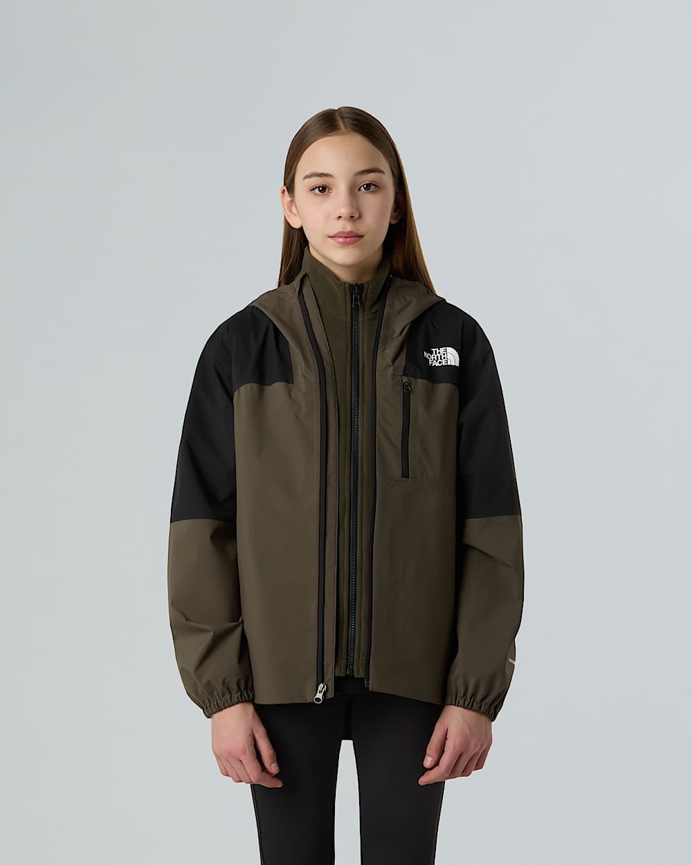 Giacca guscio Hike Packable da ragazzi TNF alt12