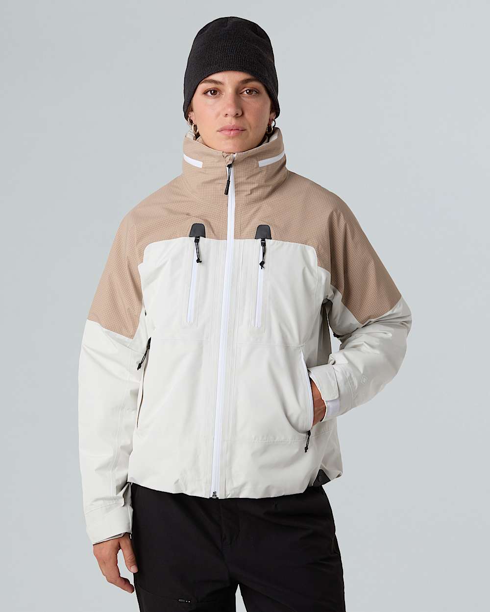 Hike Devils Thumb GORETEX Jacket W TNF White DuneMushroom Grey ALT4