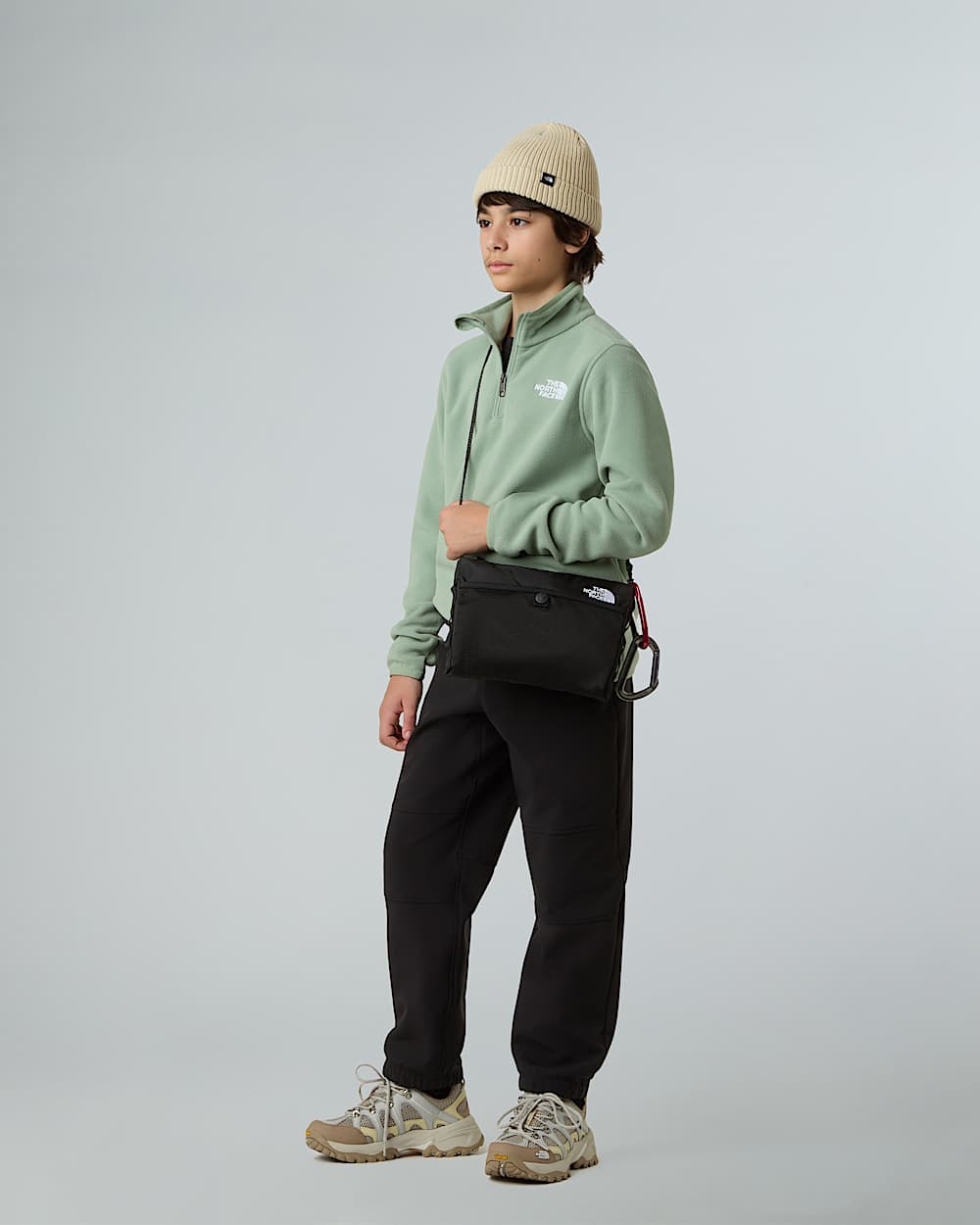 Glacierfleece met kwartrits voor tieners TNF ALT5