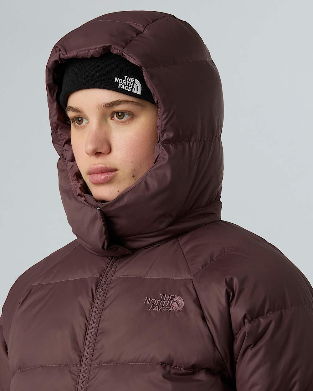 Parka larga de plumn con capucha Hydrenalite City para mujer TNF ALT8