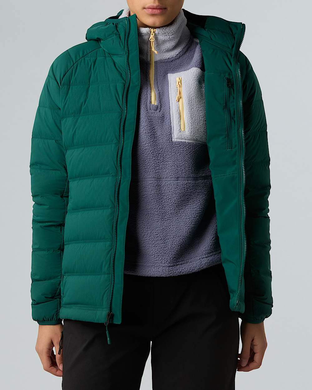 Veste  capuche en duvet stretch Abseil pour femme TNF ALT10
