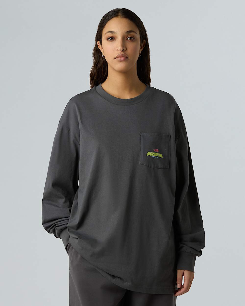 Camiseta holgada de mana larga Expedition Celebration unisex TNF ALT10