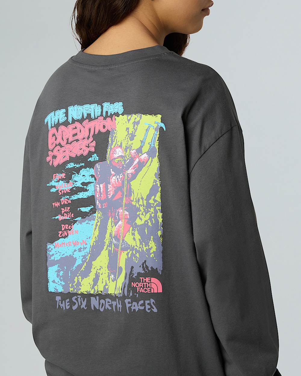 Camiseta holgada de mana larga Expedition Celebration unisex TNF ALT12