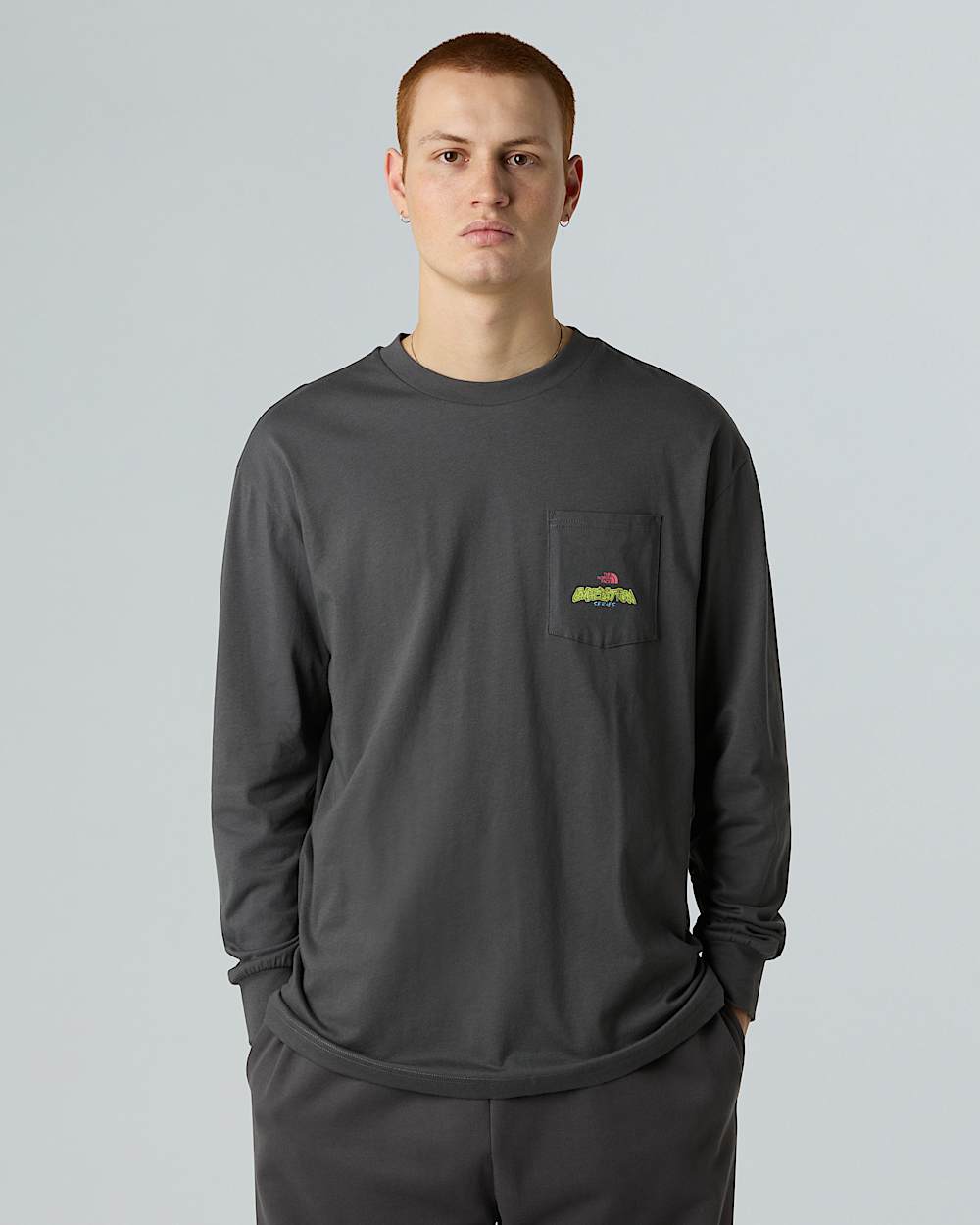 Camiseta holgada de mana larga Expedition Celebration unisex TNF ALT5