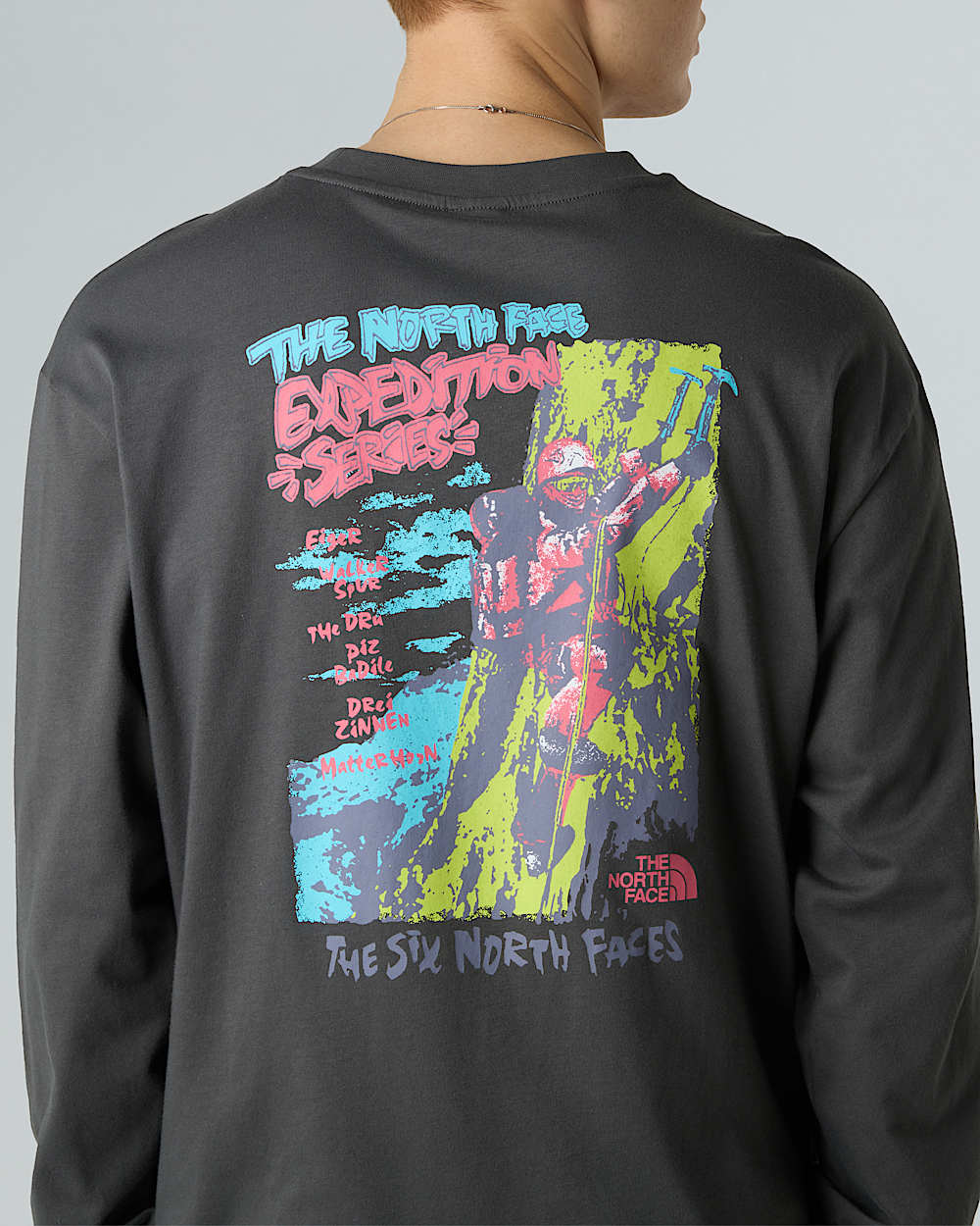 Camiseta holgada de mana larga Expedition Celebration unisex TNF ALT7