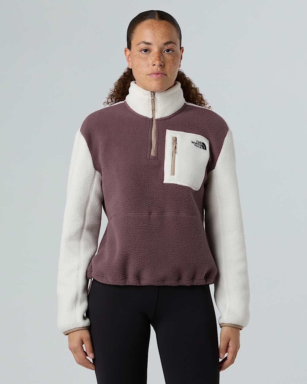 Womens Yumiori 14 Zip Fleece Jacket TNF ALT4