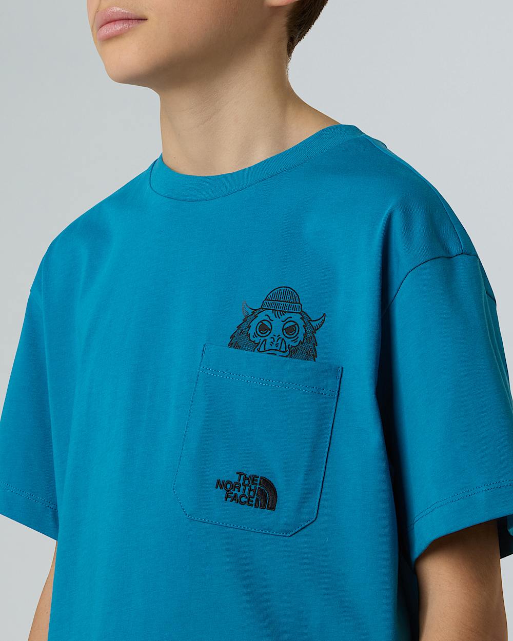Boys Sports Oversized Pocket Graphic TShirt TNF ALT7