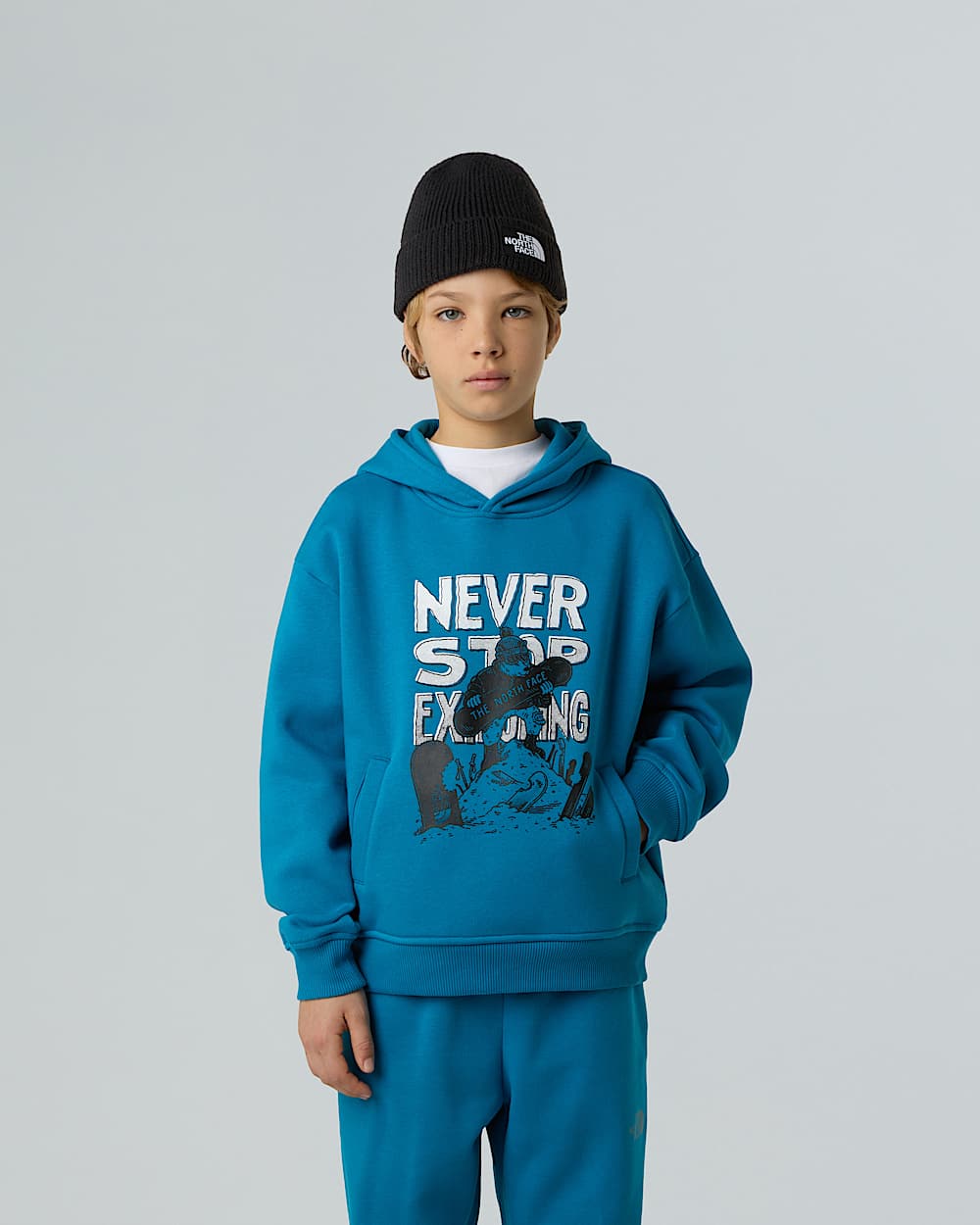 Boys Sports Oversized Graphic Hoodie TNF alt4