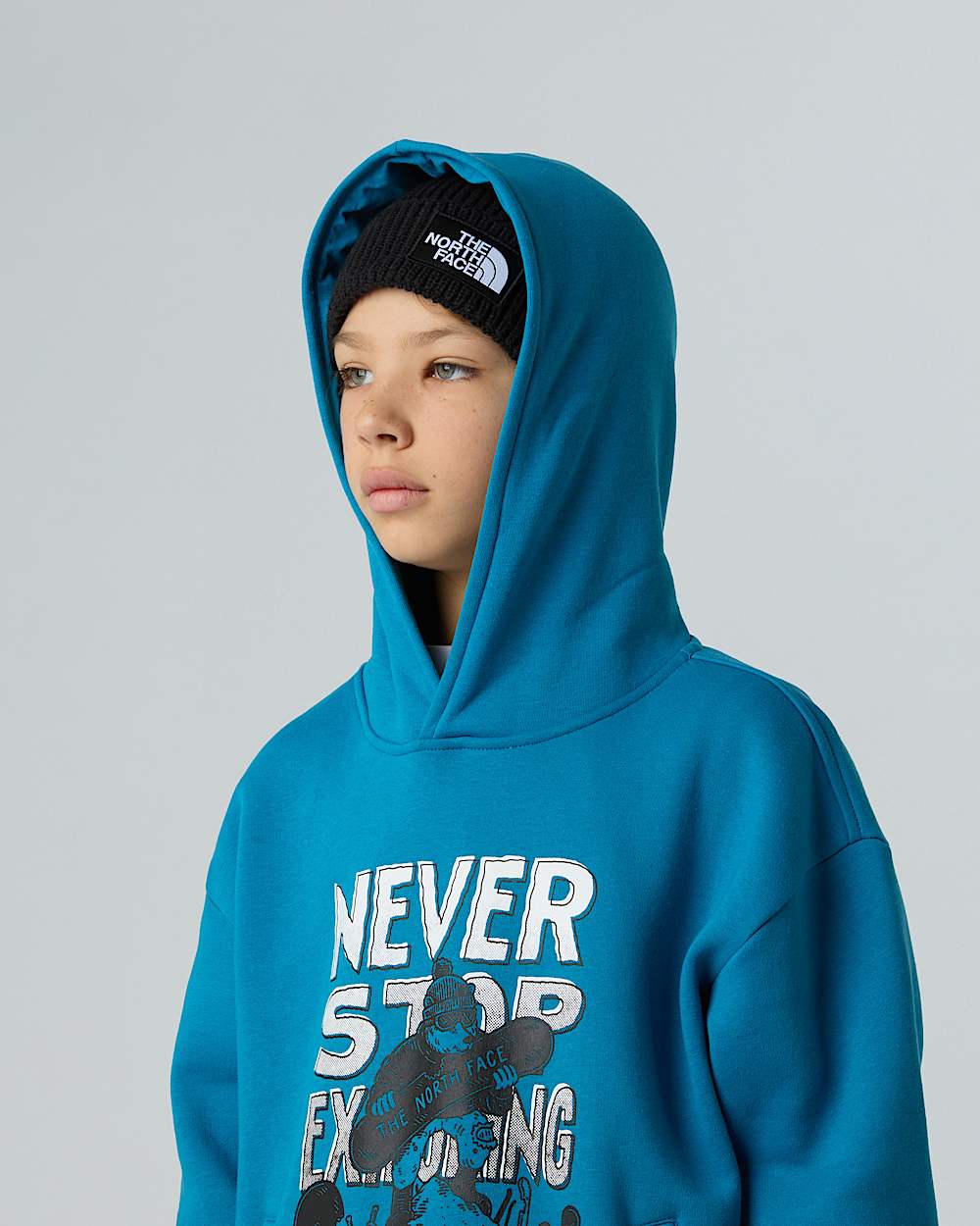 Boys Sports Oversized Graphic Hoodie TNF alt7