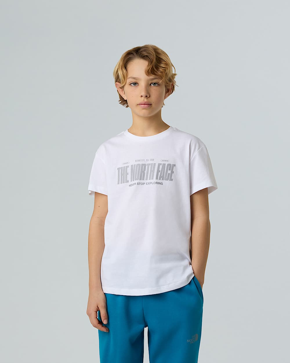 Logo reflektierendes  relaxt geschnittenes TShirt fr Jungen TNF ALT4