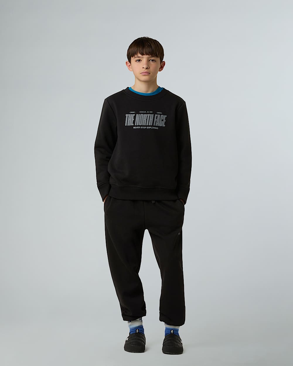 Boys Reflective Logo Relaxed Sweatshirt TNF alt5