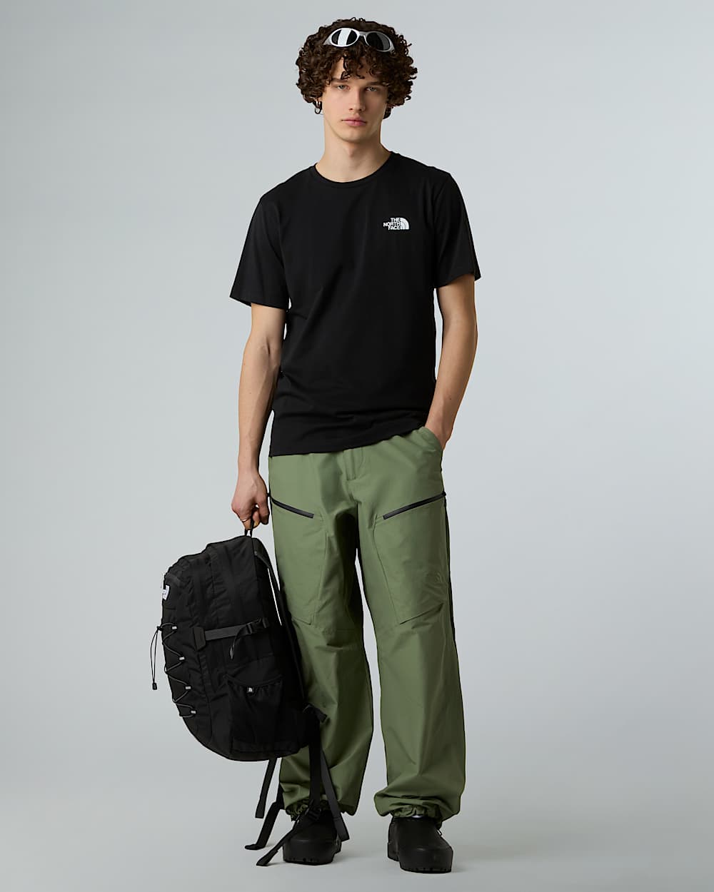 Mens Vertical Logo TShirt TNF alt6