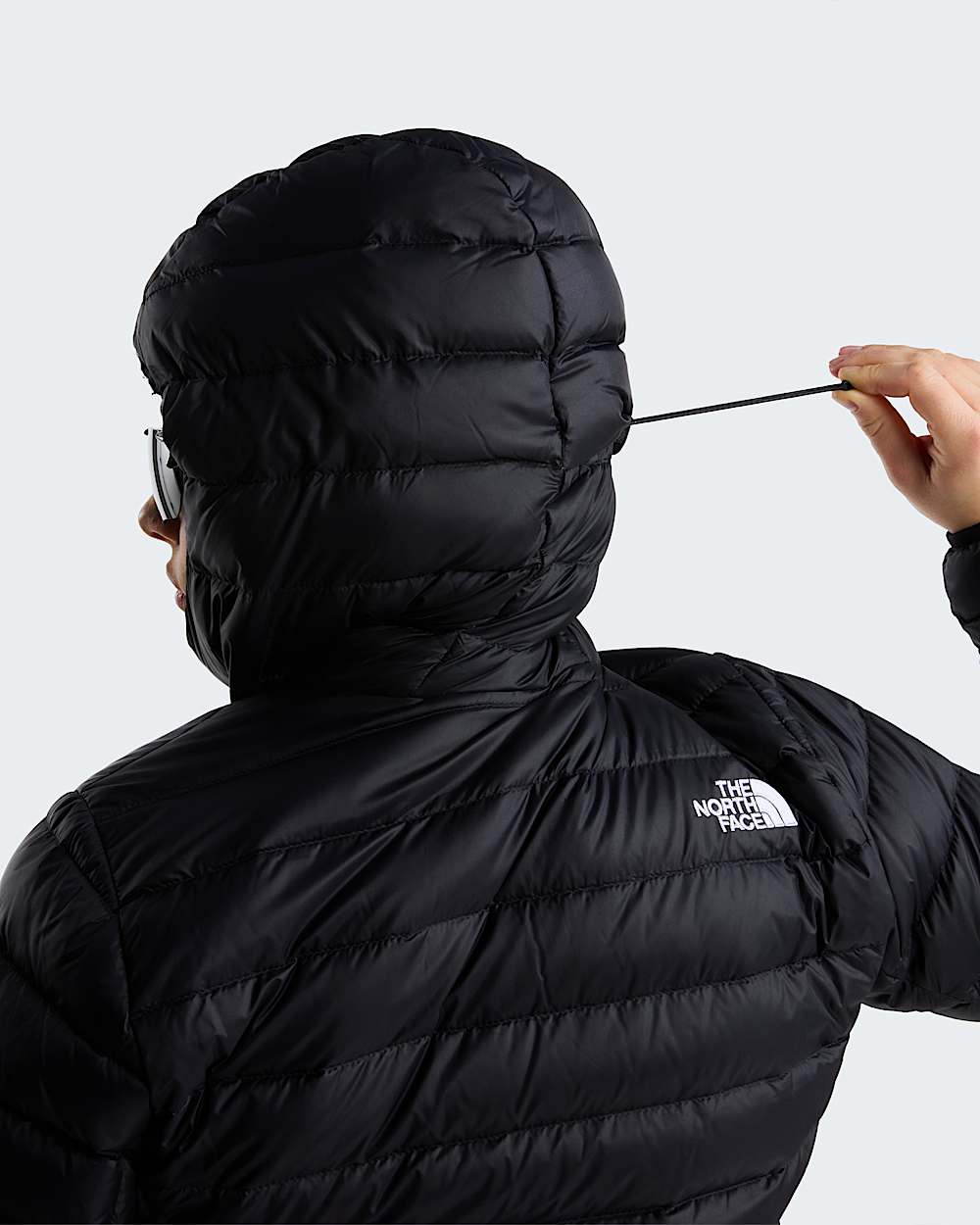 Womens Classic Down Hooded Jacket TNF ALT6