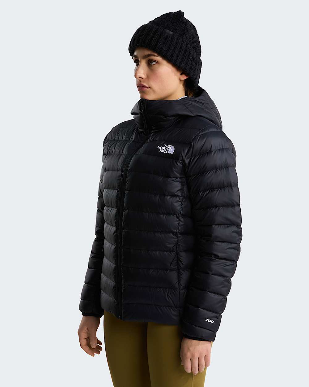 Womens Classic Down Hooded Jacket TNF HERO