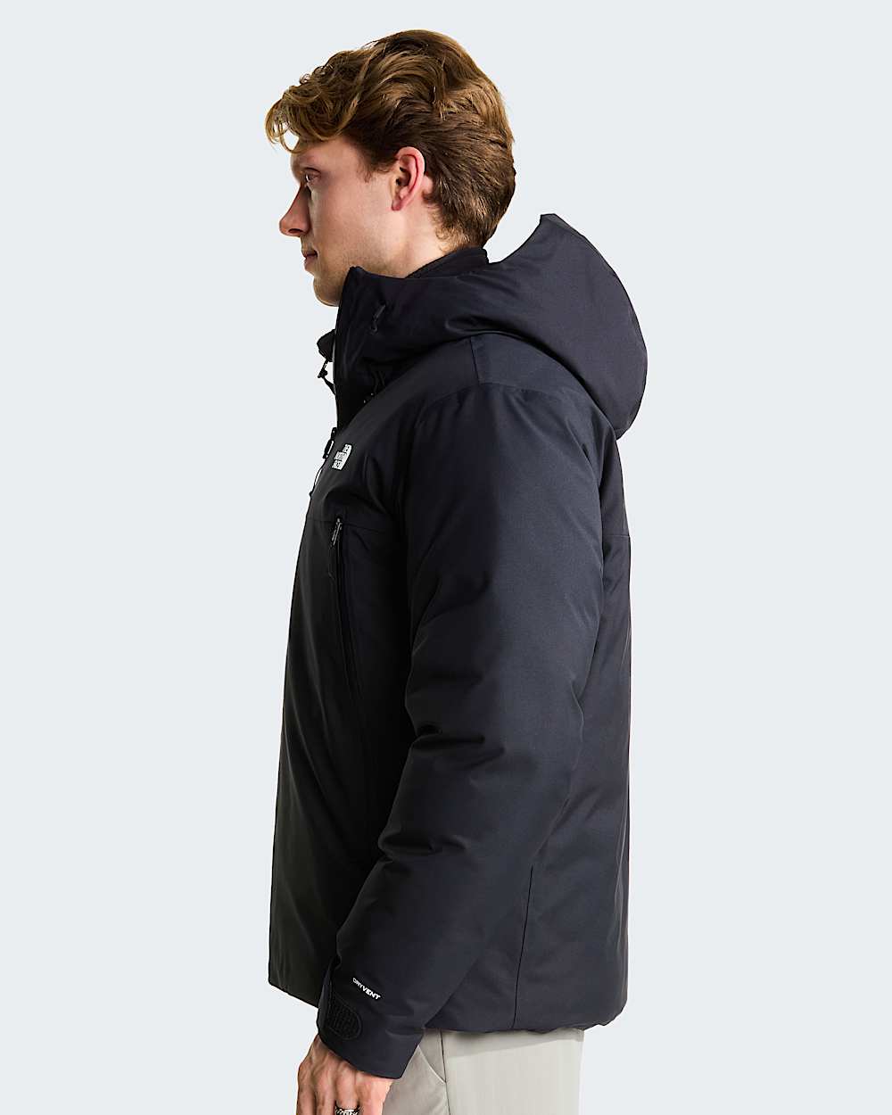 Mens Mountain Range Down Hooded Jacket TNF ALT2