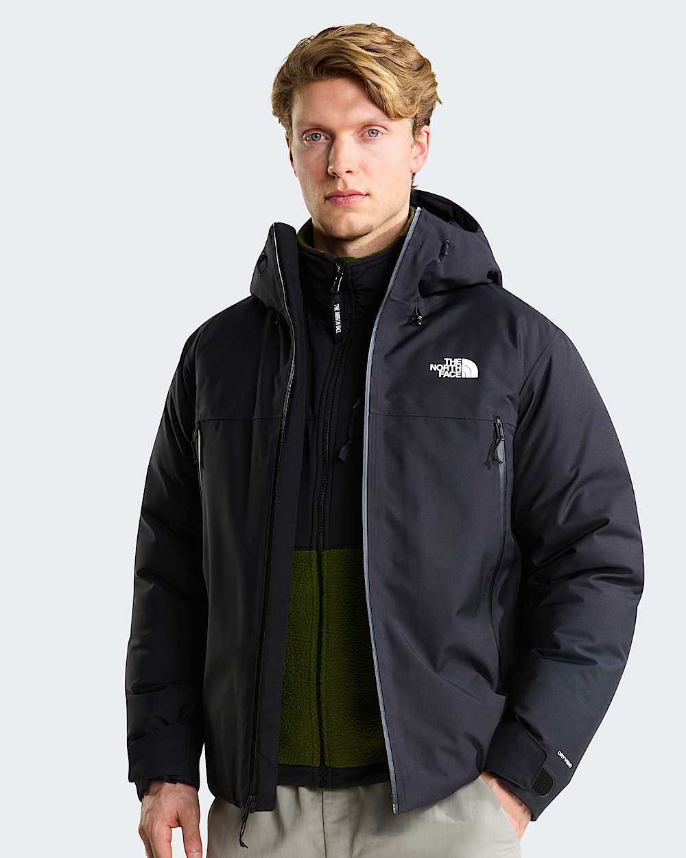 Mens Mountain Range Down Hooded Jacket TNF ALT4