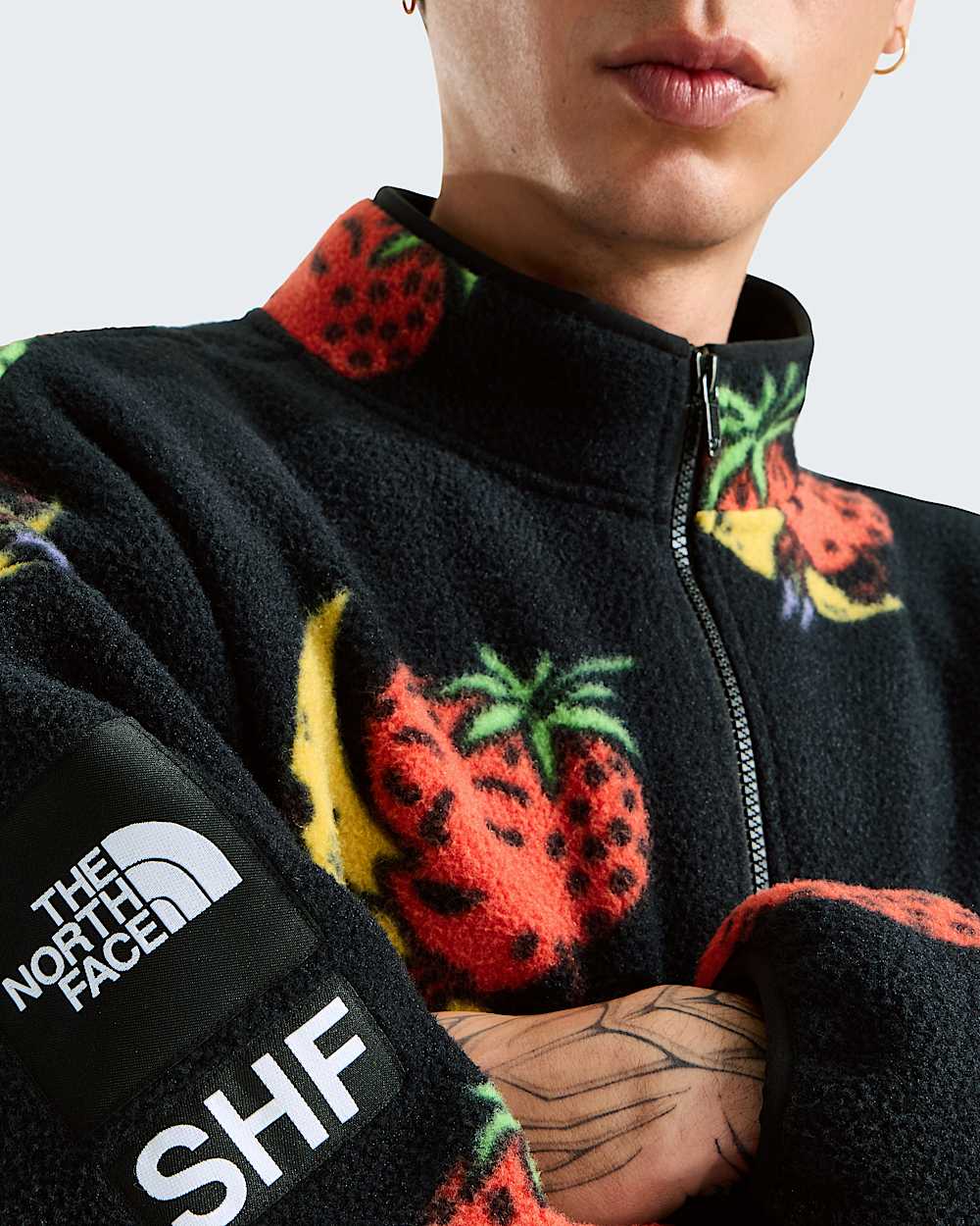 TNF X Sky High Farm Fleece mit 12Reiverschluss TNF ALT7
