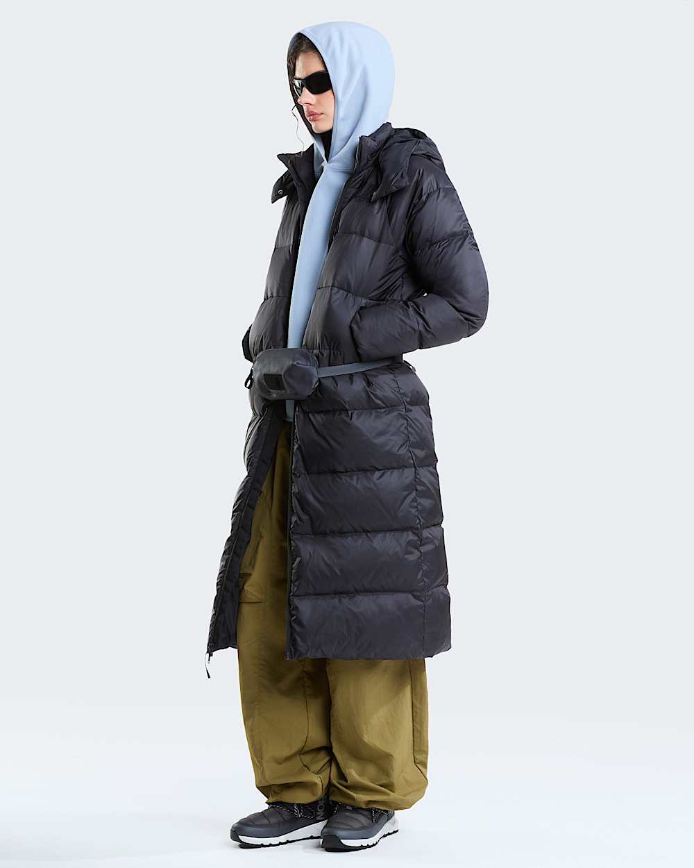 Womens Hydrenalite City Long Down Hooded Parka TNF ALT1