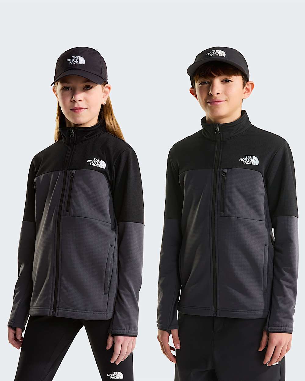 Hike Midlayer-Jacke mit durchgehendem RV für Jugendliche