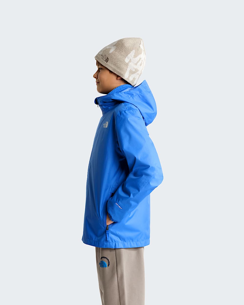 Chaqueta impermeable Zipline para jvenes TNF Active Blue ALT2