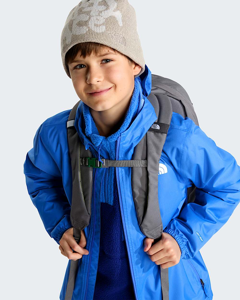 Chaqueta impermeable Zipline para jvenes TNF Active Blue ALT8