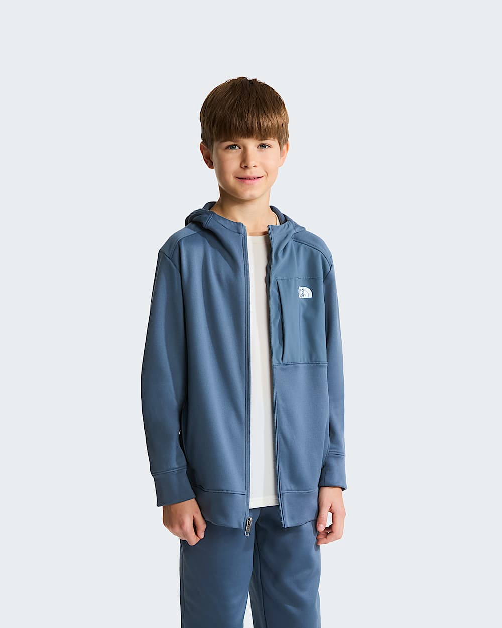 Giacca in pile con cappuccio TNF Performance da ragazzi TNF ALT4