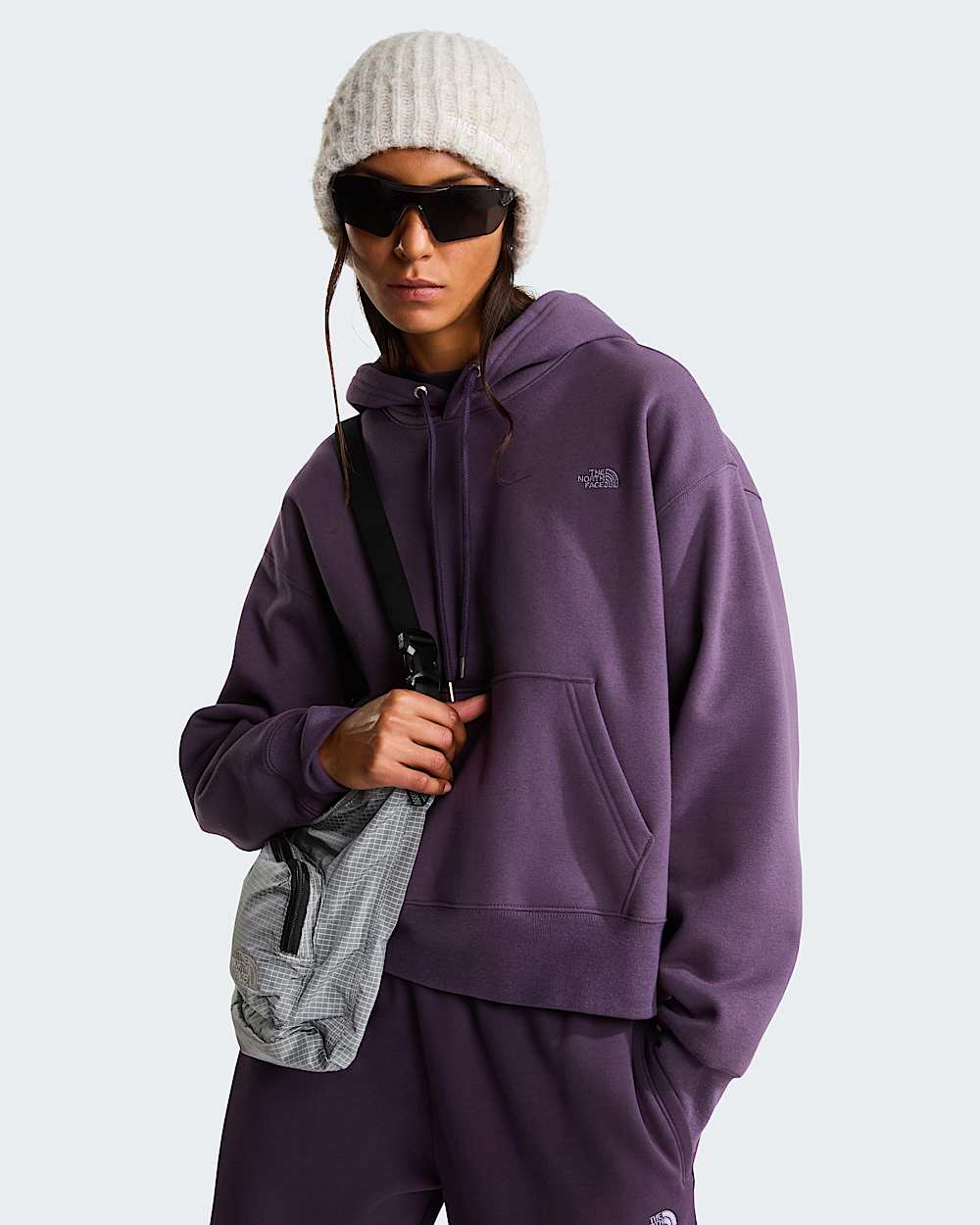 Womens TNF Essential Simple Dome Relaxed Straight Joggers TNF ALT5