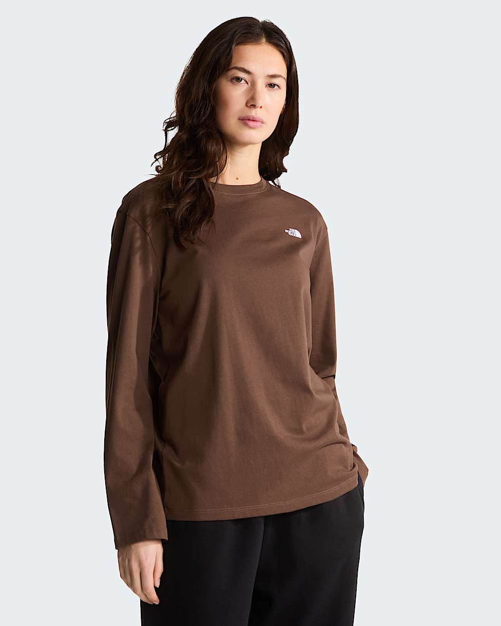 TNF Essential Simple Dome Relaxed Tshirt met lange mouwen TNF HERO