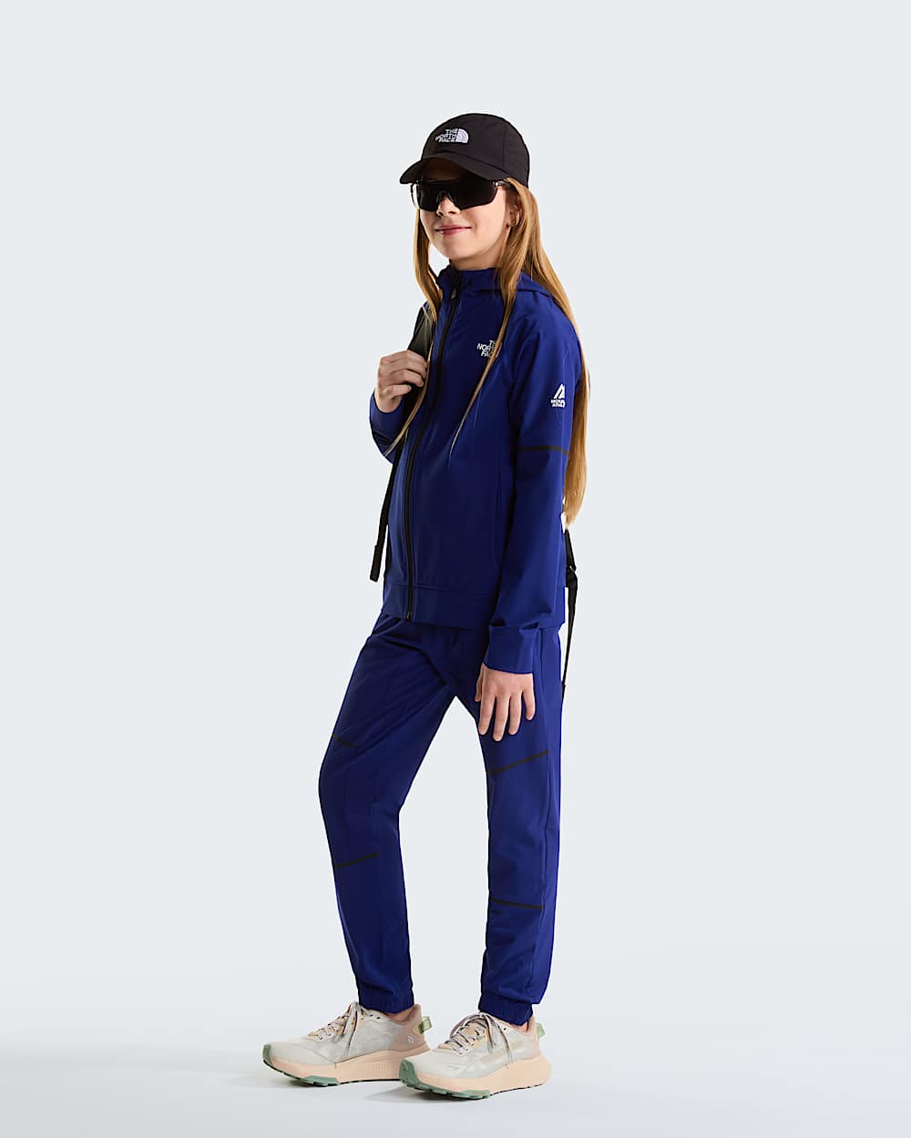 Geweven Mountain Athleticsbroek voor tieners TNF Bold Blue ALT13