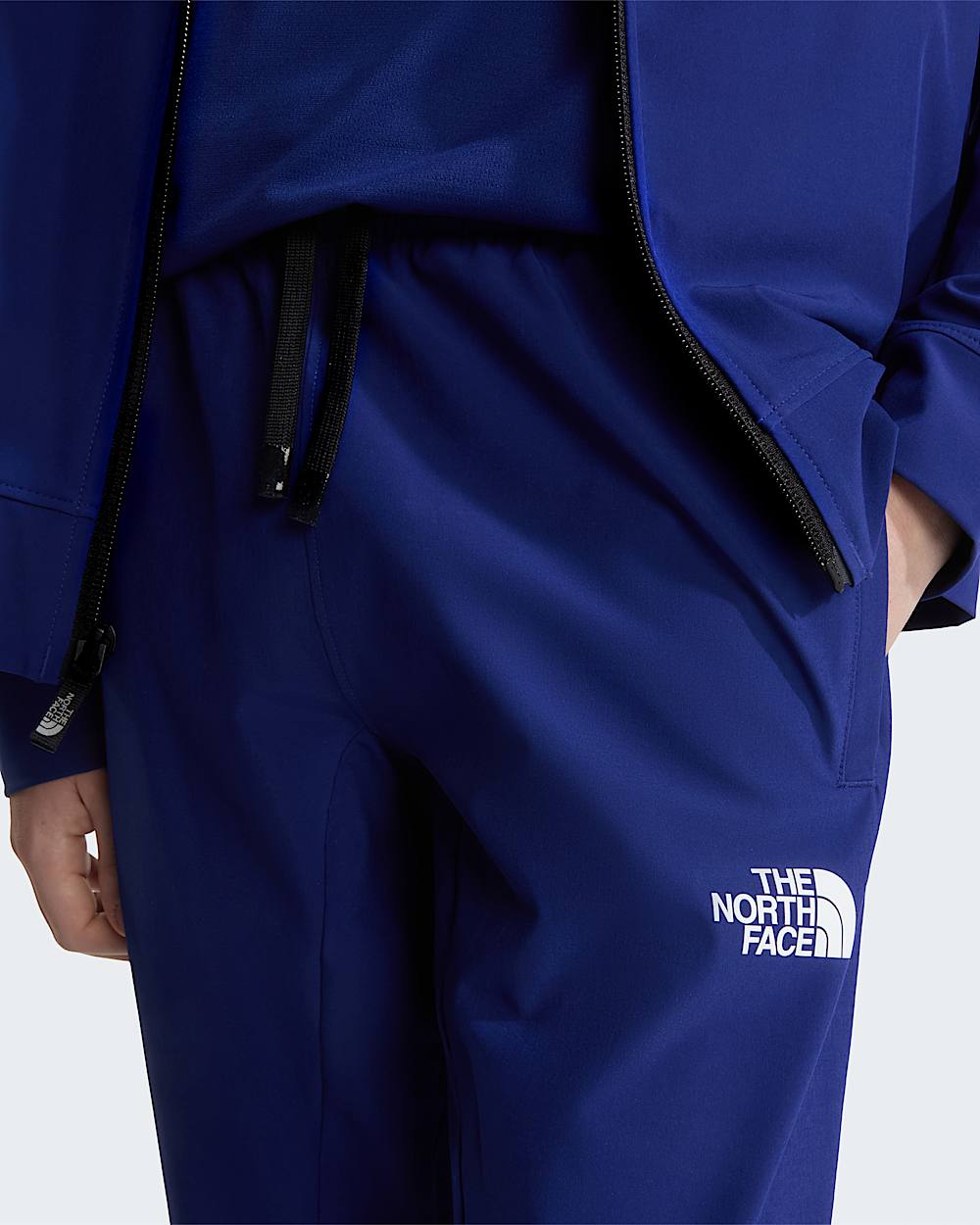 Geweven Mountain Athleticsbroek voor tieners TNF Bold Blue ALT4