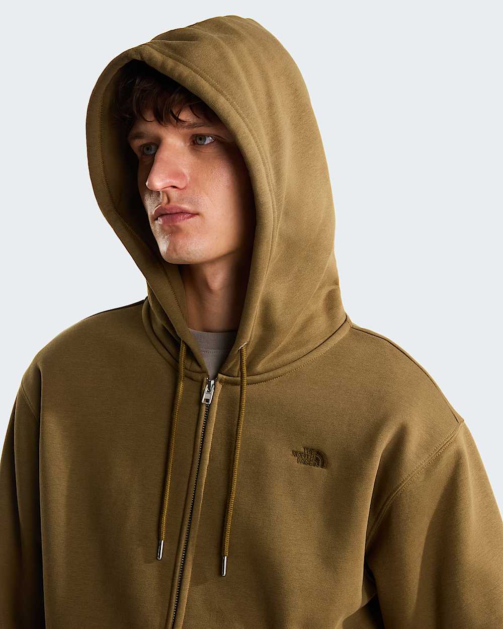 Mens TNF Essential Simple Dome Relaxed FullZip Hoodie TNF ALT5