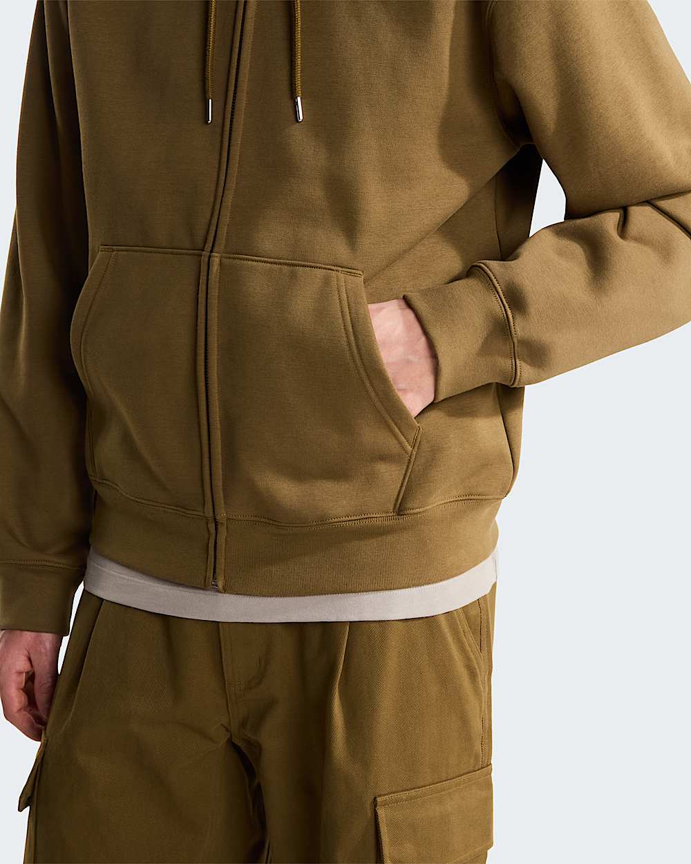 Mens TNF Essential Simple Dome Relaxed FullZip Hoodie TNF ALT6